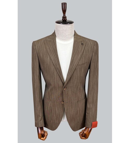 SUIT SARTORIA KETEN KAHVERENGİ CEKET 4371