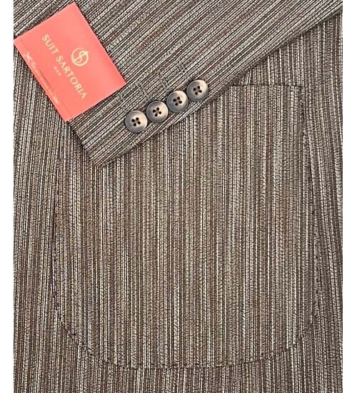SUIT SARTORIA KETEN KAHVERENGİ CEKET 4371