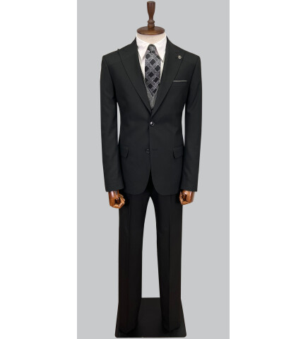 SUIT SARTORIA SİYAH ÇİFT YÖNLÜ YELEKLİ TAKIM ELBİSE 2917