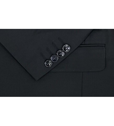 SUIT SARTORIA BLACK SUIT WITH DOUBLE FACED VEST 2917