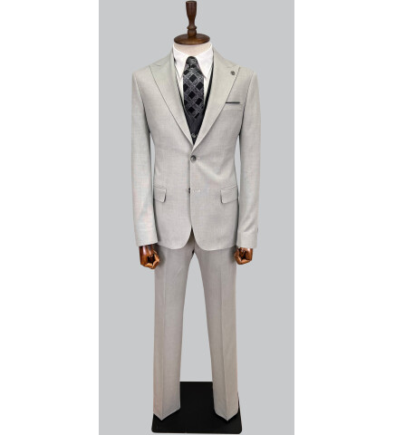 SUIT SARTORIA GREY SUIT WITH DOUBLE FACED VEST 2917