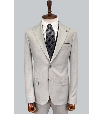 SUIT SARTORIA GREY SUIT WITH DOUBLE FACED VEST 2917
