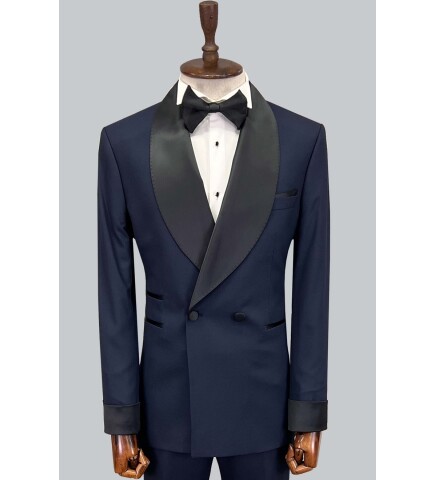 SUIT SARTORIA NAVY BLUE TUXEDO 5650