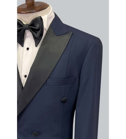 SUIT SARTORIA NAVY BLUE TUXEDO 5651