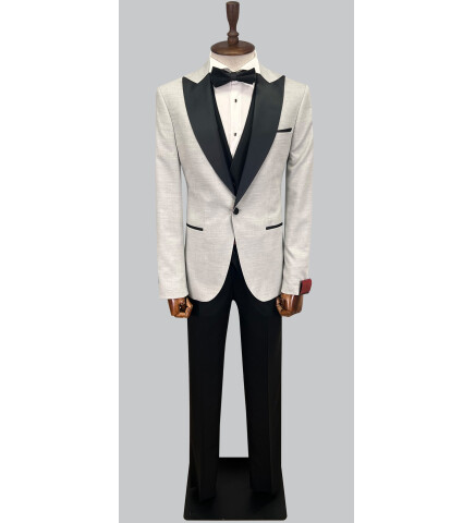 SUIT SARTORIA GRİ SİVRİ YAKA DAMATLIK 5648