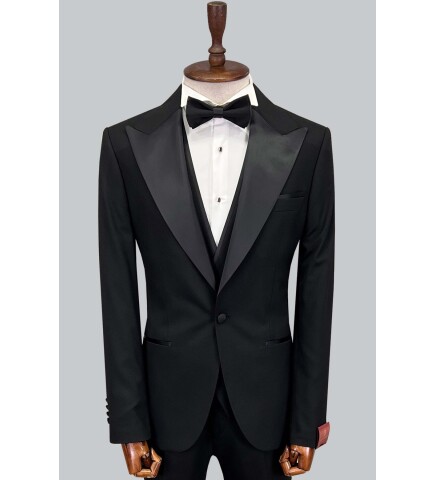 SUIT SARTORIA BLACK TUXEDO 5649