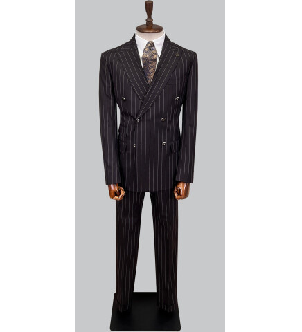 SUIT SARTORIA BORDO ÇİZGİLİ KRUVAZE TAKIM 2884