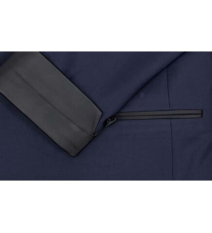 SUIT SARTORIA NAVY BLUE SHAWL LAPEL TUXEDO 5642