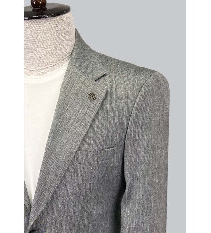 SUIT SARTORIA LINEN GREY JACKET 4372