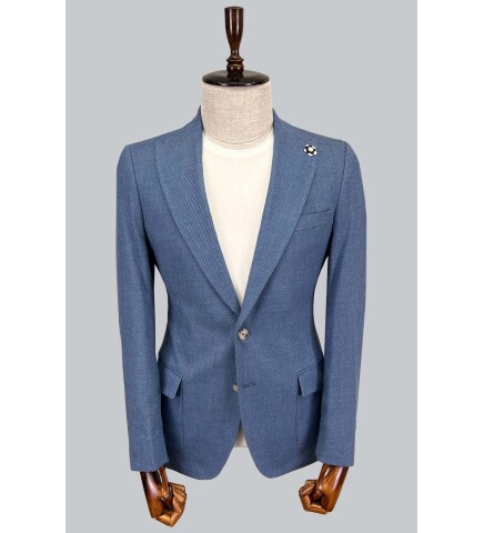 SUIT SARTORIA LINEN BLUE JACKET 4409