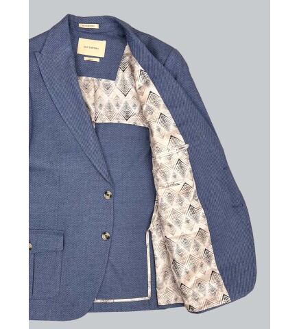 SUIT SARTORIA LINEN BLUE JACKET 4409