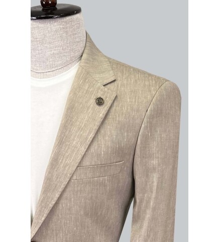 SUIT SARTORIA LINEN BEIGE JACKET 4372