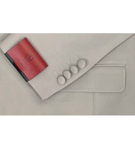 SUIT SARTORIA GREY REMOVABLE LAPEL TUXEDO 5641