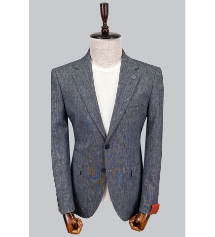 SUIT SARTORIA KETEN LACİVERT CEKET 4372
