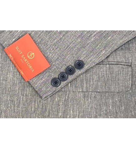 SUIT SARTORIA LINEN NAVY BLUE JACKET 4372