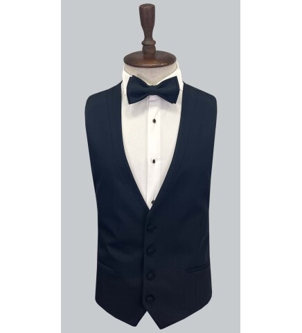SUIT SARTORIA NAVY BLUE REMOVABLE LAPEL TUXEDO 5641