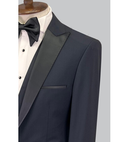 SUIT SARTORIA NAVY BLUE WOOL TUXEDO 5624