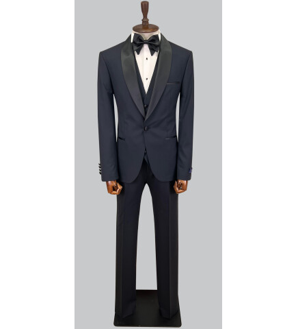 SUIT SARTORIA NAVY BLUE WOOL TUXEDO 5625