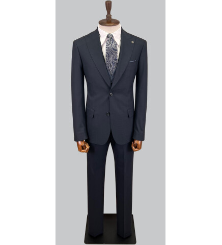 SUIT SARTORIA NAVY BLUE SUIT WITH REVERSIBLE VEST 2810