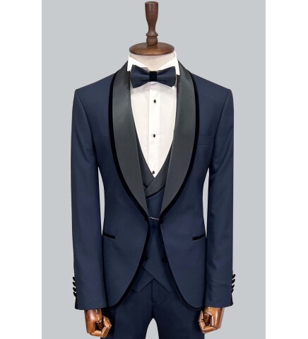 SUIT SARTORIA NAVY BLUE TUXEDO 5618