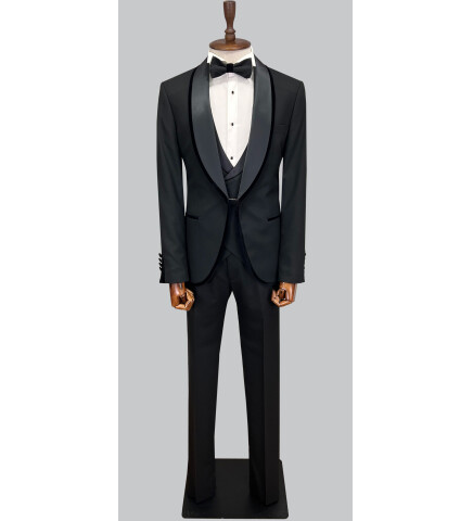 SUIT SARTORIA BLACK TUXEDO 5618