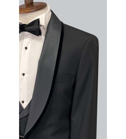 SUIT SARTORIA BLACK TUXEDO 5618