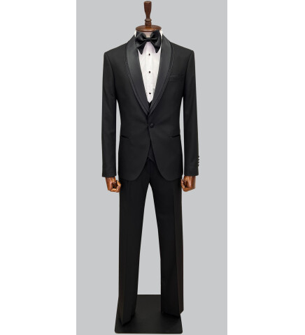 SUIT SARTORIA BLACK TUXEDO 5616