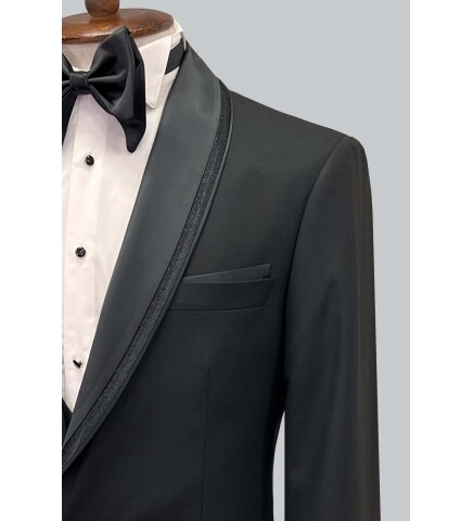 SUIT SARTORIA BLACK TUXEDO 5616