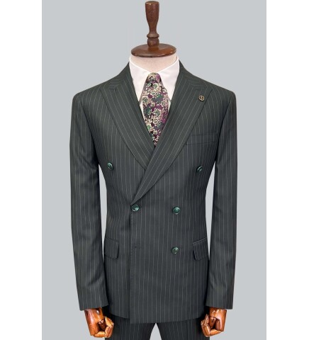 SUIT SARTORIA GREEN DOUBLE BREASTED SUIT 2727