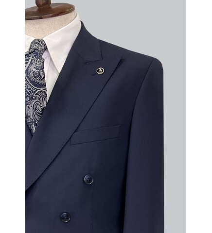SUIT SARTORIA NAVY BLUE WOOL SUIT 2621