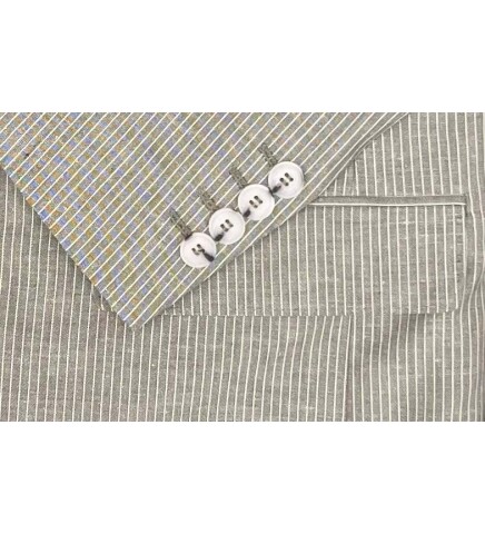 SUIT SARTORIA GREEN LINEN JACKET 4453