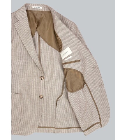 SUIT SARTORIA LIGHT BROWN LINEN JACKET 4455