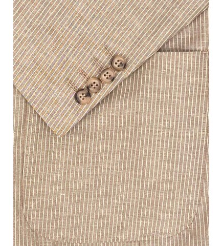 SUIT SARTORIA LIGHT BROWN LINEN JACKET 4455