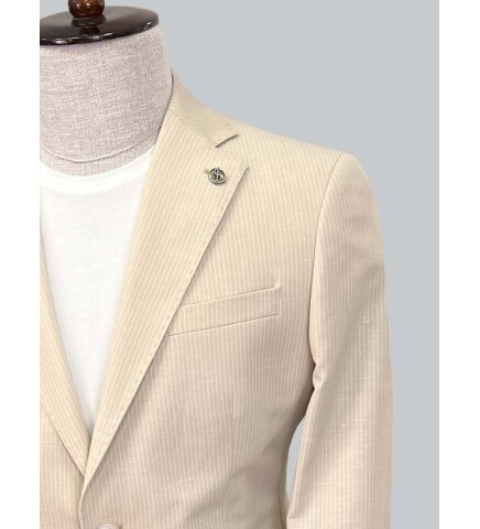 SUIT SARTORIA BEIGE LINEN JACKET 4455