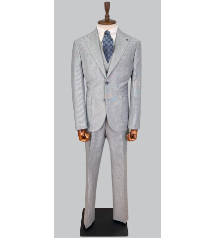 SUIT SARTORIA MAVİ KETEN TAKIM ELBİSE 2675