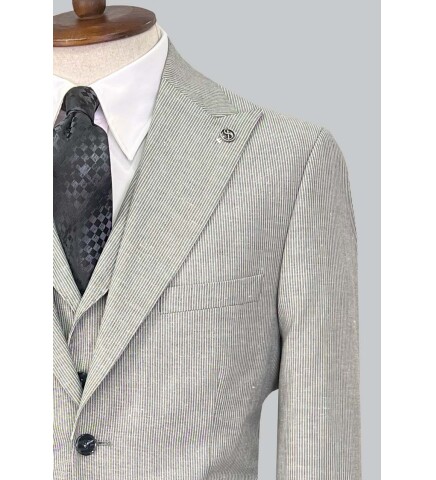 SUIT SARTORIA GREY LINEN SUIT 2675