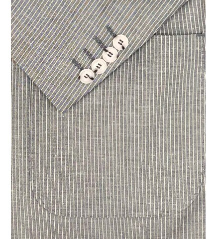 SUIT SARTORIA NAVY BLUE LINEN JACKET 4455