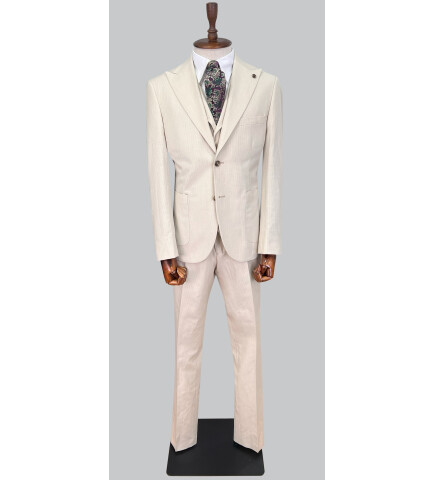 SUIT SARTORIA BEJ KETEN TAKIM ELBİSE 2675