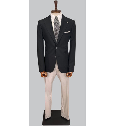 SUIT SARTORIA BLACK SUIT 2612