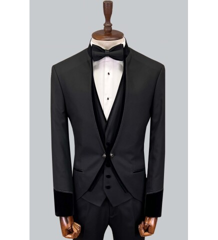 SUIT SARTORIA BLACK TUXEDO 5597