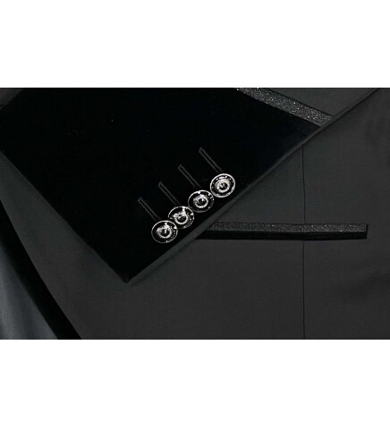 SUIT SARTORIA BLACK TUXEDO 5597