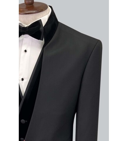 SUIT SARTORIA BLACK TUXEDO 5596