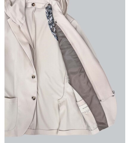 SUIT SARTORIA ÇIKMA YAKA KAPÜŞONLU BEJ PERFORMANS TAKIM 2630