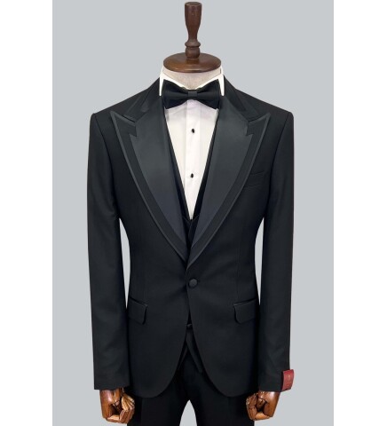 SUIT SARTORIA BLACK TUXEDO 5594