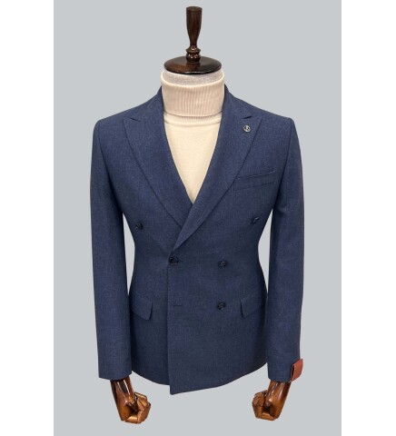 SUIT SARTORIA KRUVAZE MAVİ CEKET 4533