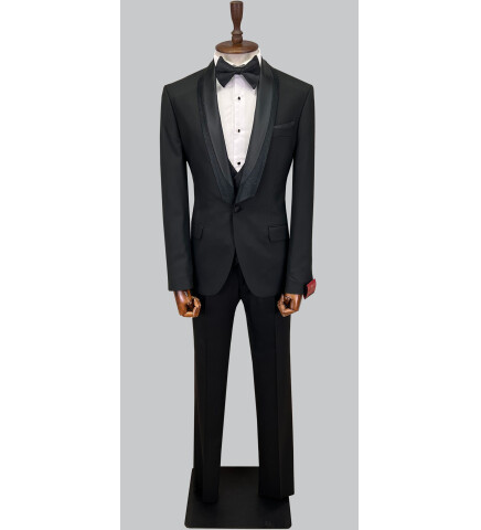 SUIT SARTORIA BLACK TUXEDO 5062