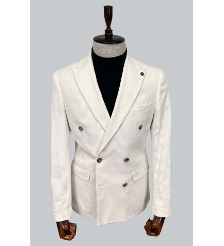 SUIT SARTORIA BEYAZ KADİFE CEKET 4403