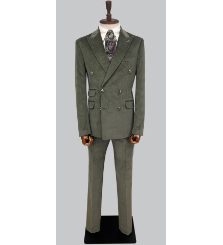SUIT SARTORIA KHAKI DOUBLE BREASTED SUIT 2499