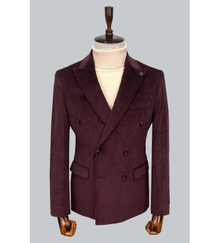 SUIT SARTORIA BORDO KADİFE CEKET 4403