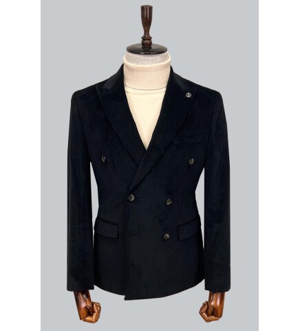 SUIT SARTORIA SİYAH KADİFE CEKET 4403